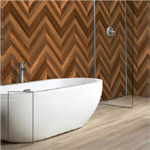 Chevron Wood Red Matt 60 x 120